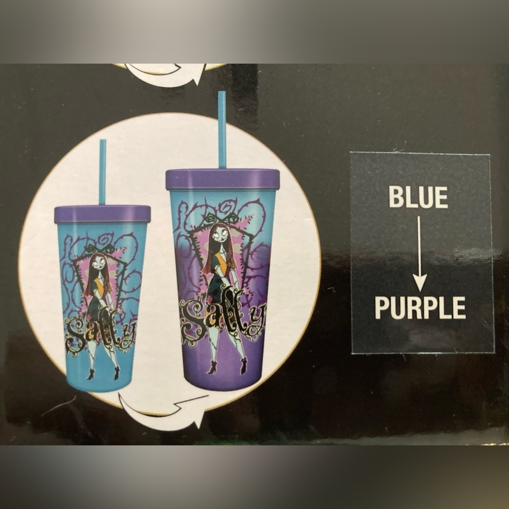 Disneys Nightmare before Christmas Set of 4 coloring changing color tumblers